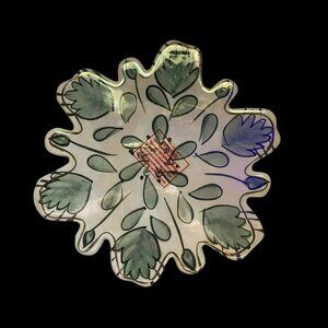 Blue Sky Heather Goldminc Ceramic Base Christmas Collection Candle Trivet Winter